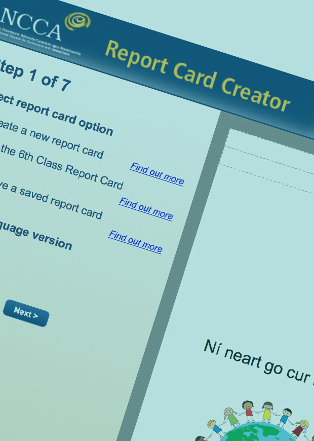 Screenshot of Report Card Creator