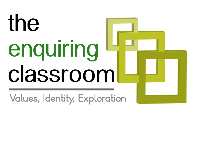 The enquiring classroom logo light grey background