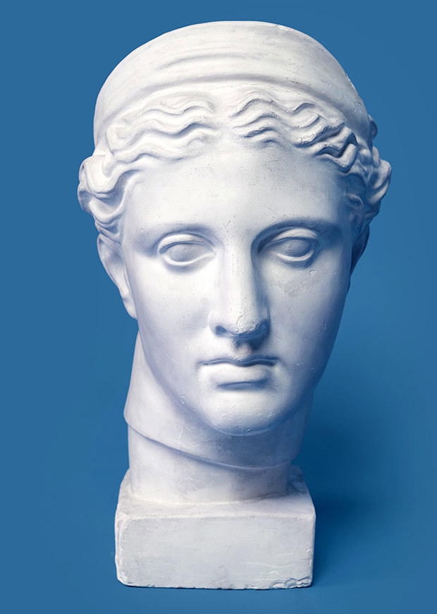 Sculpture of a female head