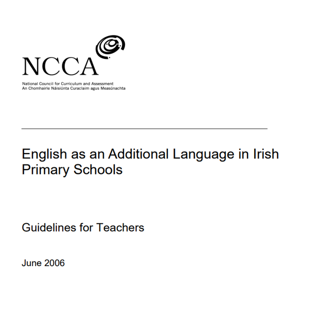 Cover of English as an Additional Language in Primary Schools document 