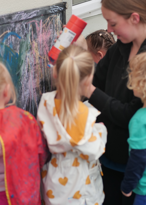 Children painting